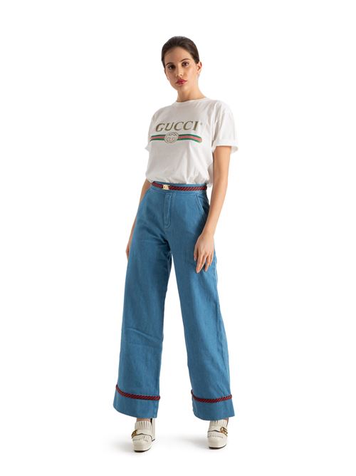 Gucci 605569 XDA0H4161 wide leg jeans GUCCI | 605569 XDA0H4161